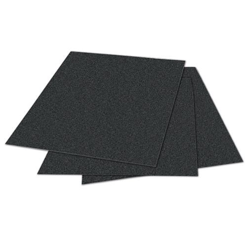 HOJA DE LIJA AUSTROMEX 1801 DE AGUA COLOR NEGRO GRANO 60 CON RESPALDO DE PAPEL IMPERMEABLE TIPO HOJAS LIJA DIMENSION 230 X 279