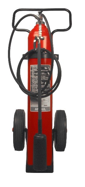 EXTINTOR RODANTE ANSUL DE DIOXIDO DE CARBONO (CO2) CAP 50 LB