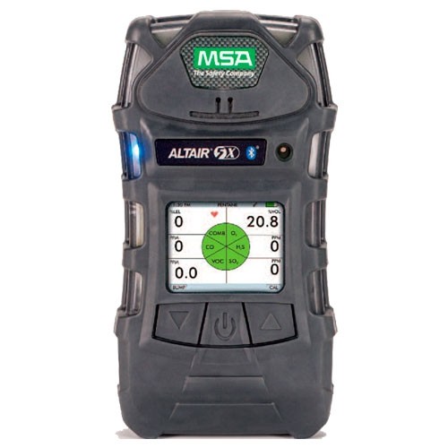 DETECTOR MULTIGAS MSA ALTAIR 5X C/PANTALLA A COLOR Y BLUETOOTH P/SENSORES A XCELL LEL  O2  CO  H2S Y CL2  LINEA DE MUESTREO DE