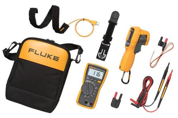 JUEGO FLUKE11662 MAX MULTIMETRO FLUKE116 Y TERMOMETRO INFRARROJO