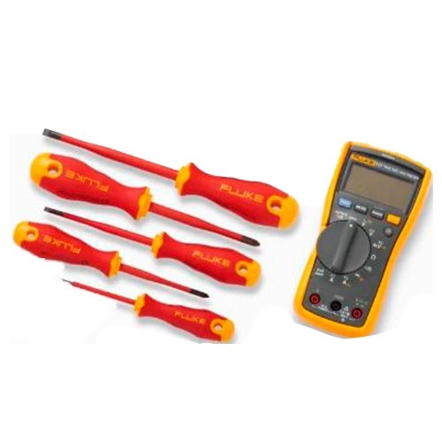 KIT DE MULTIMETRO FLUKE IB117K CON HERRAMIENTAS DE MANO AISLADAS