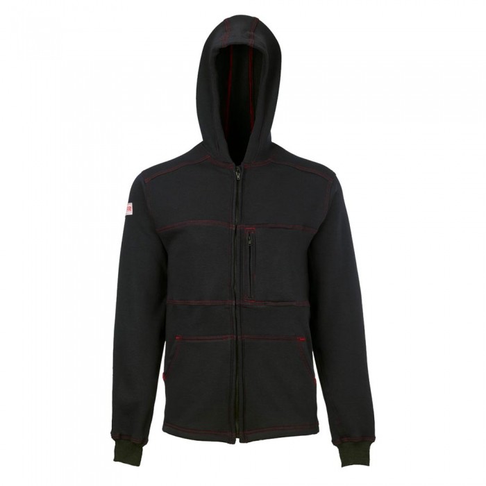 CHAMARRA LAKELAND DE MODACRILICATWARONTENCELSPANDEX NEGRO DE 12.3 OZ CGORRO Y CIERRE FRONTAL TL