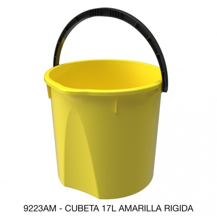 CUBETA SABLON 9223AM 17L RIGIDA AMARILLO