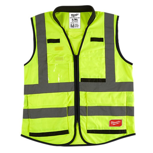 Chaleco Milwaukee 48735042 Premium de Seguridad Alta Visibilidad Amarillo TGXg