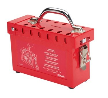 Caja de Bloqueo Panduit PCandados de Acero Inoxidable Rojo Cap 13 Candados