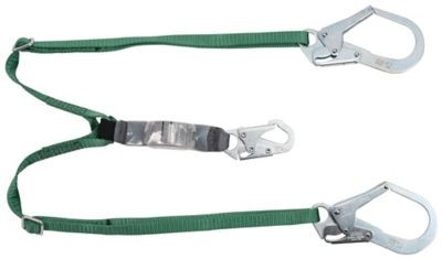 Linea de Vida Msa CAbsorbedor de Energia Serie V Estandar Ajustable de Dos Piernas 1.8 M (6 Ft) Ganchos de Seguridad Grandes 36
