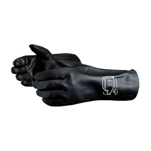 GUANTE SUPERIOR GLOVE CHEMSTOP DE NITRILO ESPUMADO FORRO DYNEEMA NEGRO TM