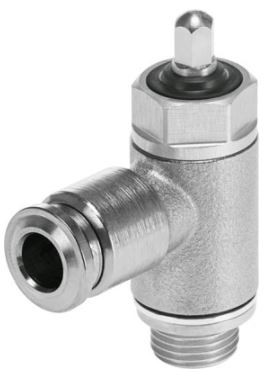 Regulador de Caudal Festo VfohLeAG14Q8 Rosca G14 Salida 8mm Od Resistencia Chorro de Agua Temp. hasta 150 Grados C